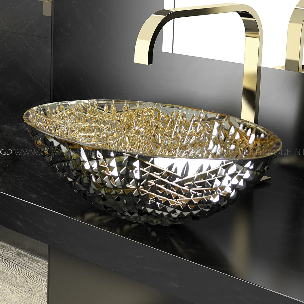 Glass Design Ice Oval Lux