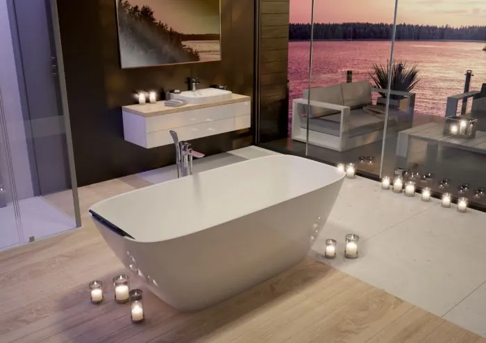 Hoesch LaSenia oval freestanding flat