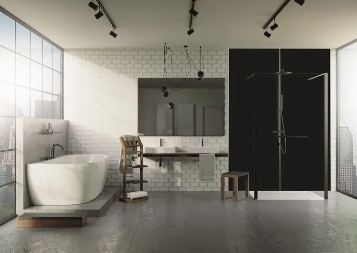 Hoesch Renovation system - Renovierungsplatte Black